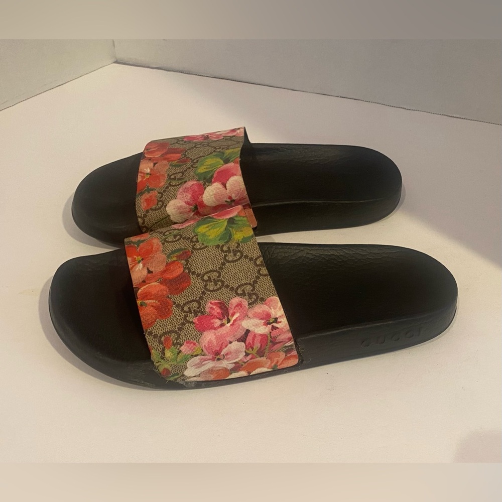 Gucci GG Bloom Floral Slides - Picture 3 of 7